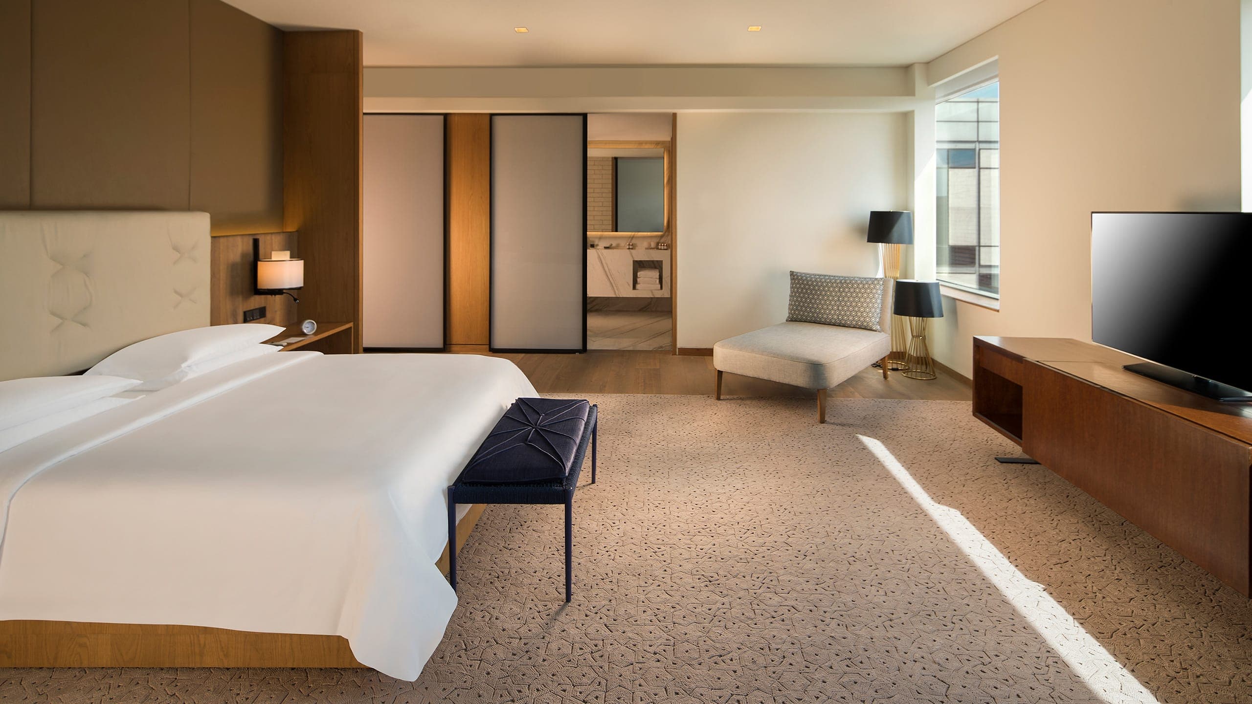 1 of 3 Andaz Delhi Signature Suite Master Bedroom