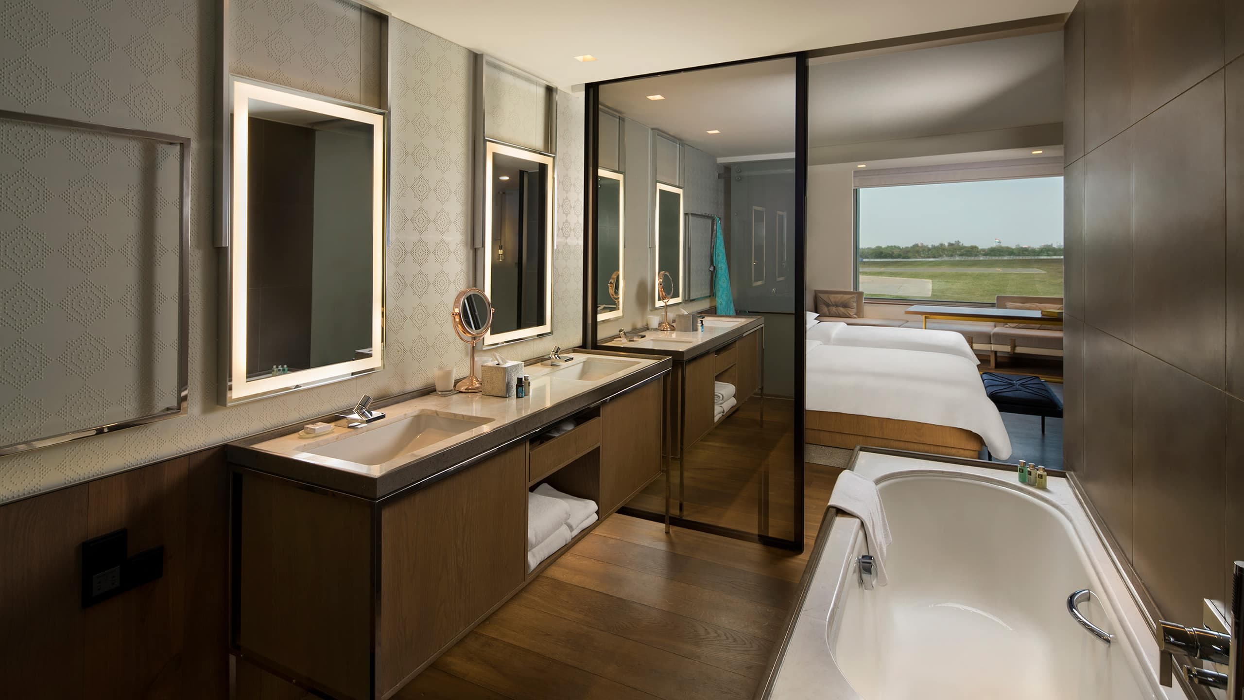 2 of 3 Andaz Delhi Large View Twin Bathroom