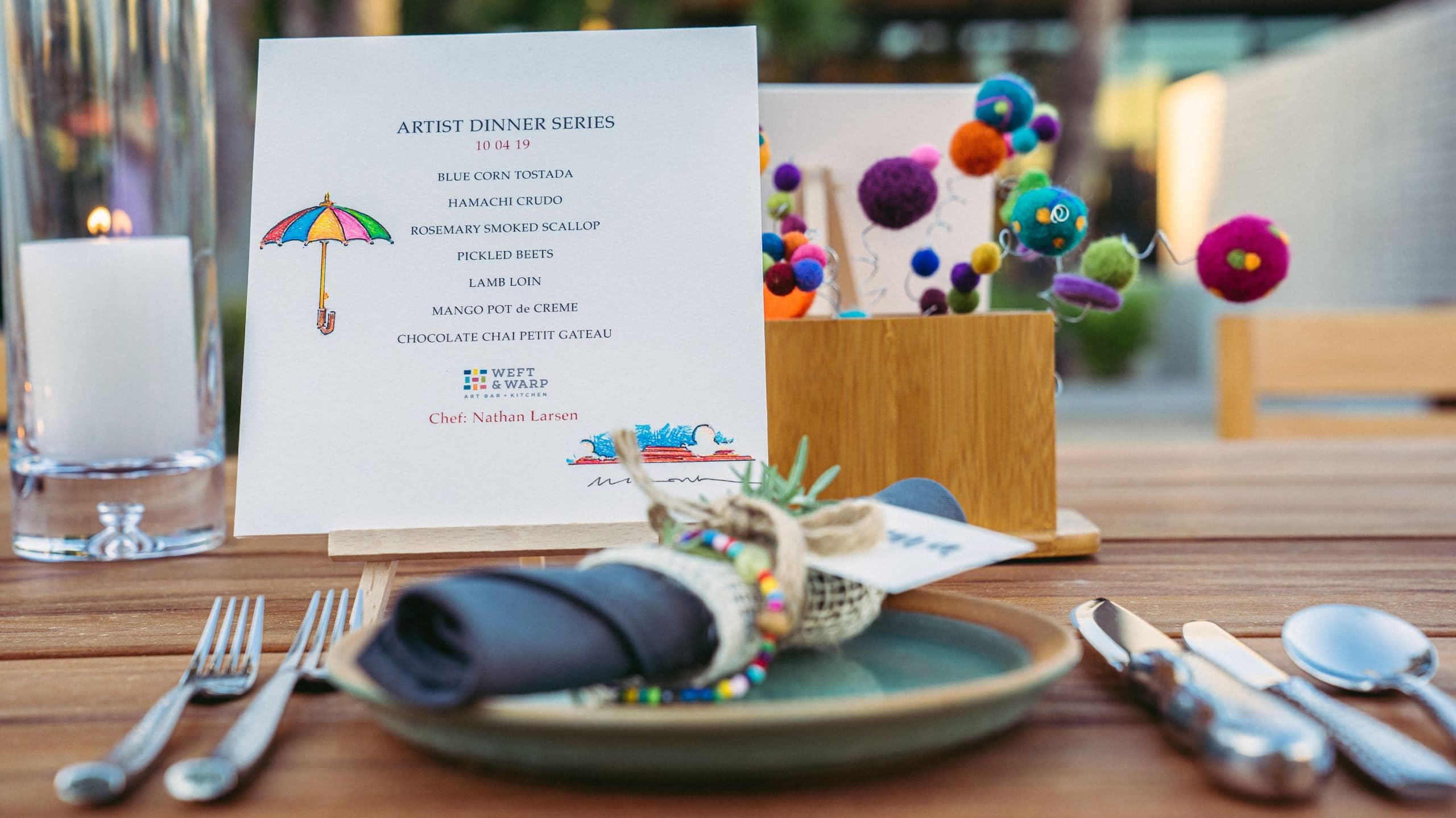 Andaz Scottsdale Resort & Bungalows Artist Dinner Setting