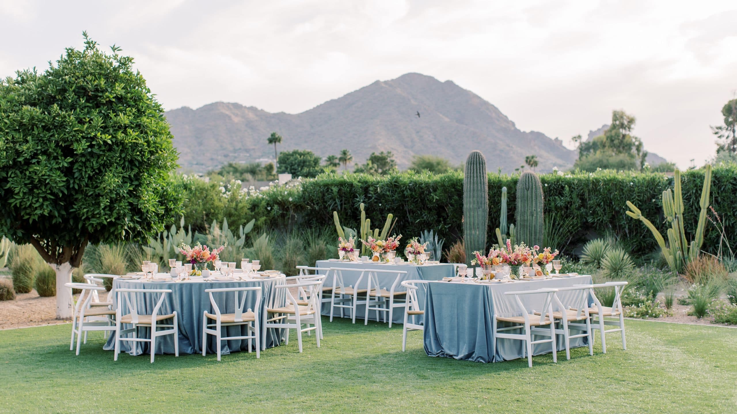 1 of 1 Andaz Scottsdale Resort & Bungalows Wedding Cholla Lawn Reception Dinner