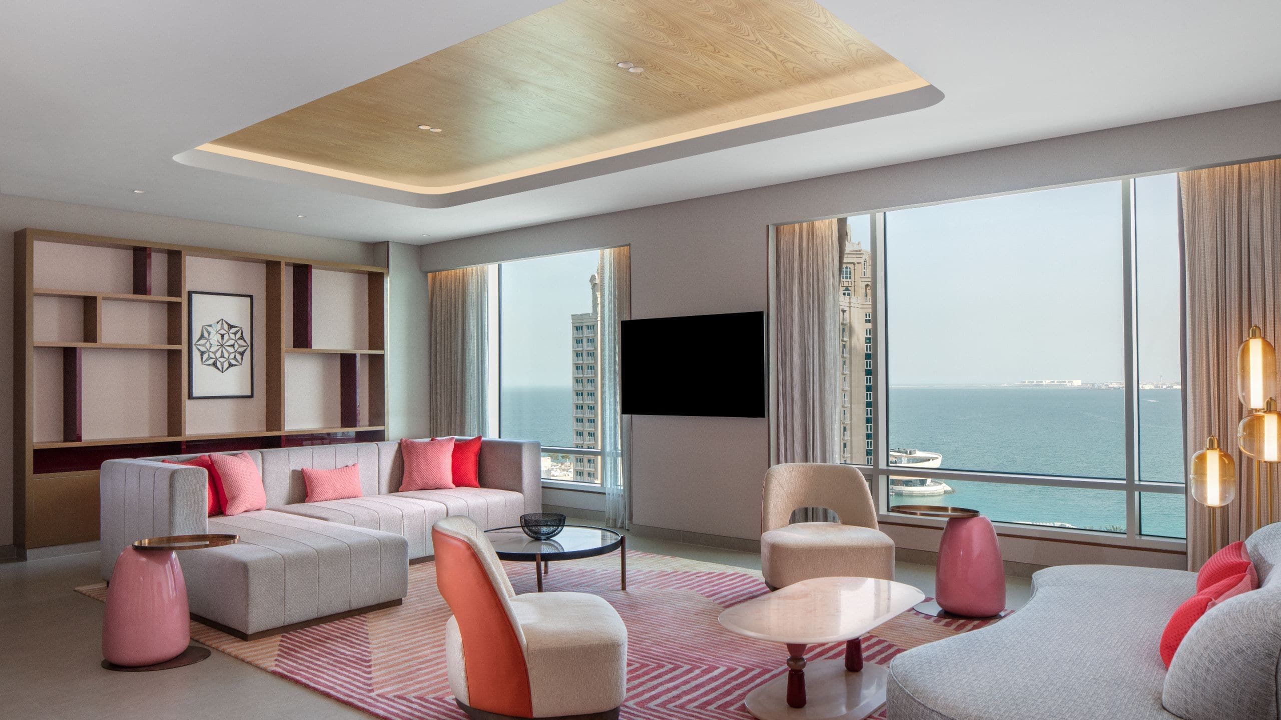 1 von 7 Andaz Doha Residences Two Bedroom Living Room