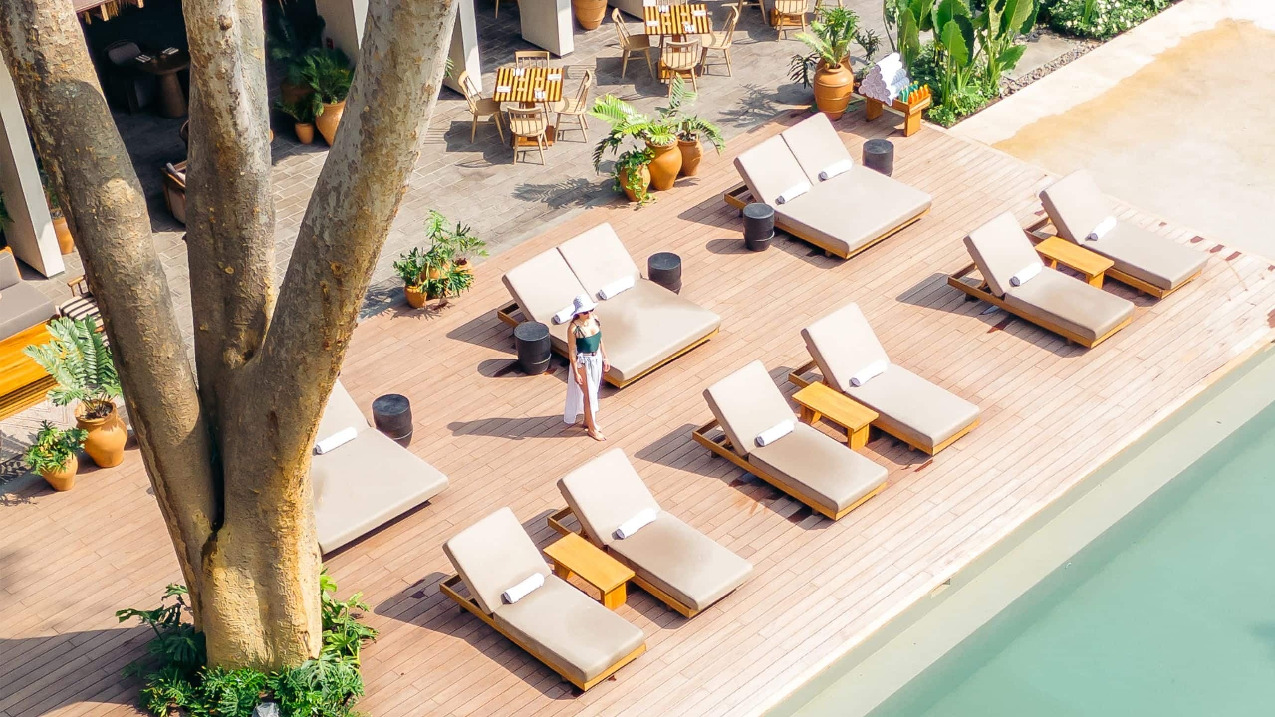 Andaz Costa Rica Resort at Peninsula Papagayo Aerial Outdoor Swimming Pool Woman Detail