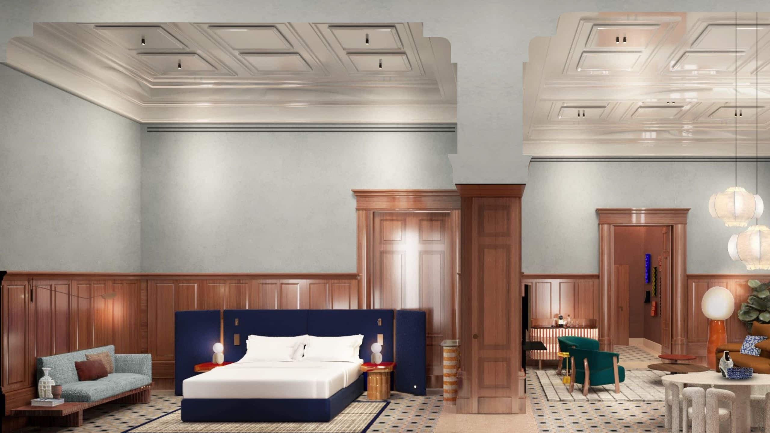 3 von 3 Andaz Lisbon Loft Suite Section Living Bedroom