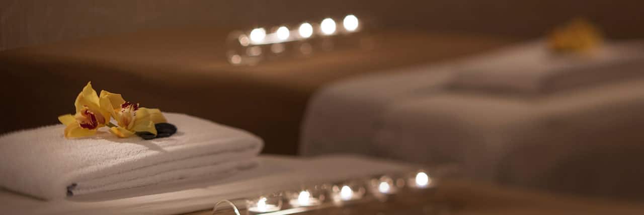 yellow flowers on towel