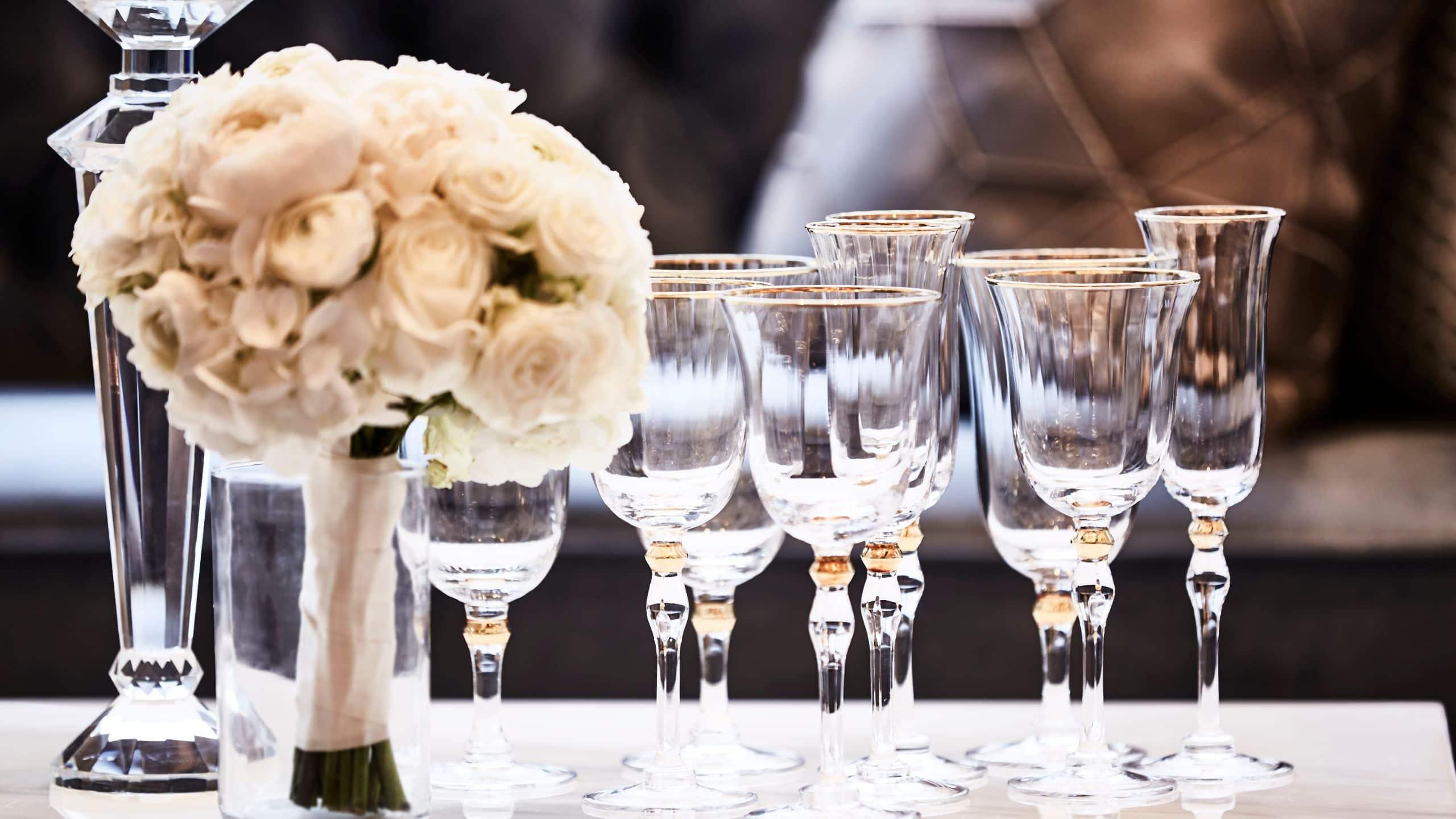 Thompson Dallas Wedding Glasses Detail