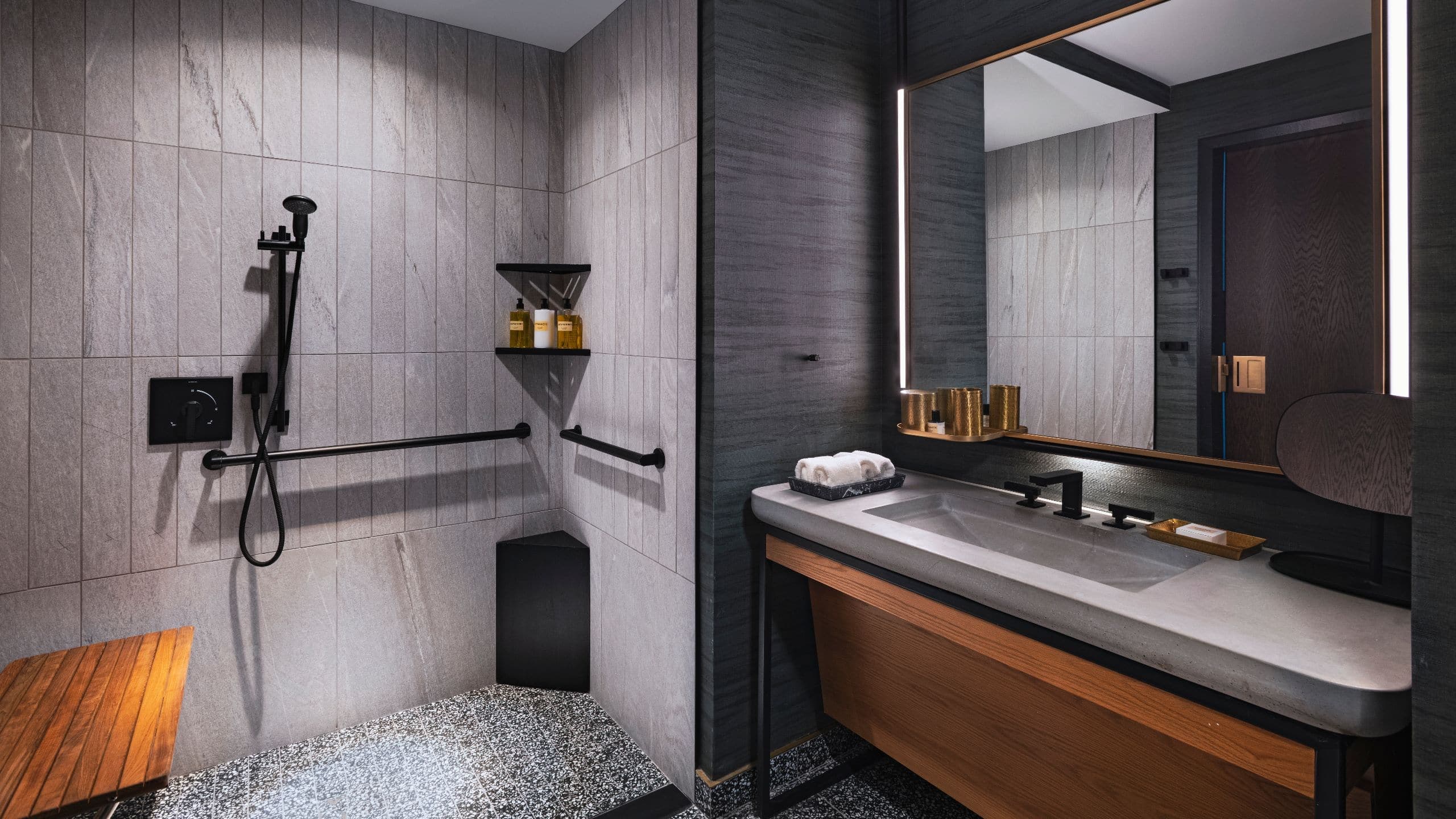 2 de 3 Thompson Austin Guestroom Ada Shower