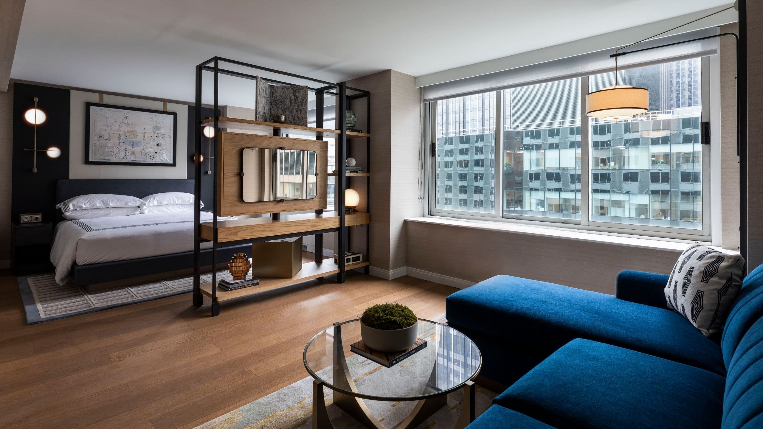Thompson Central Park New York Studio Suite Living Room Angle