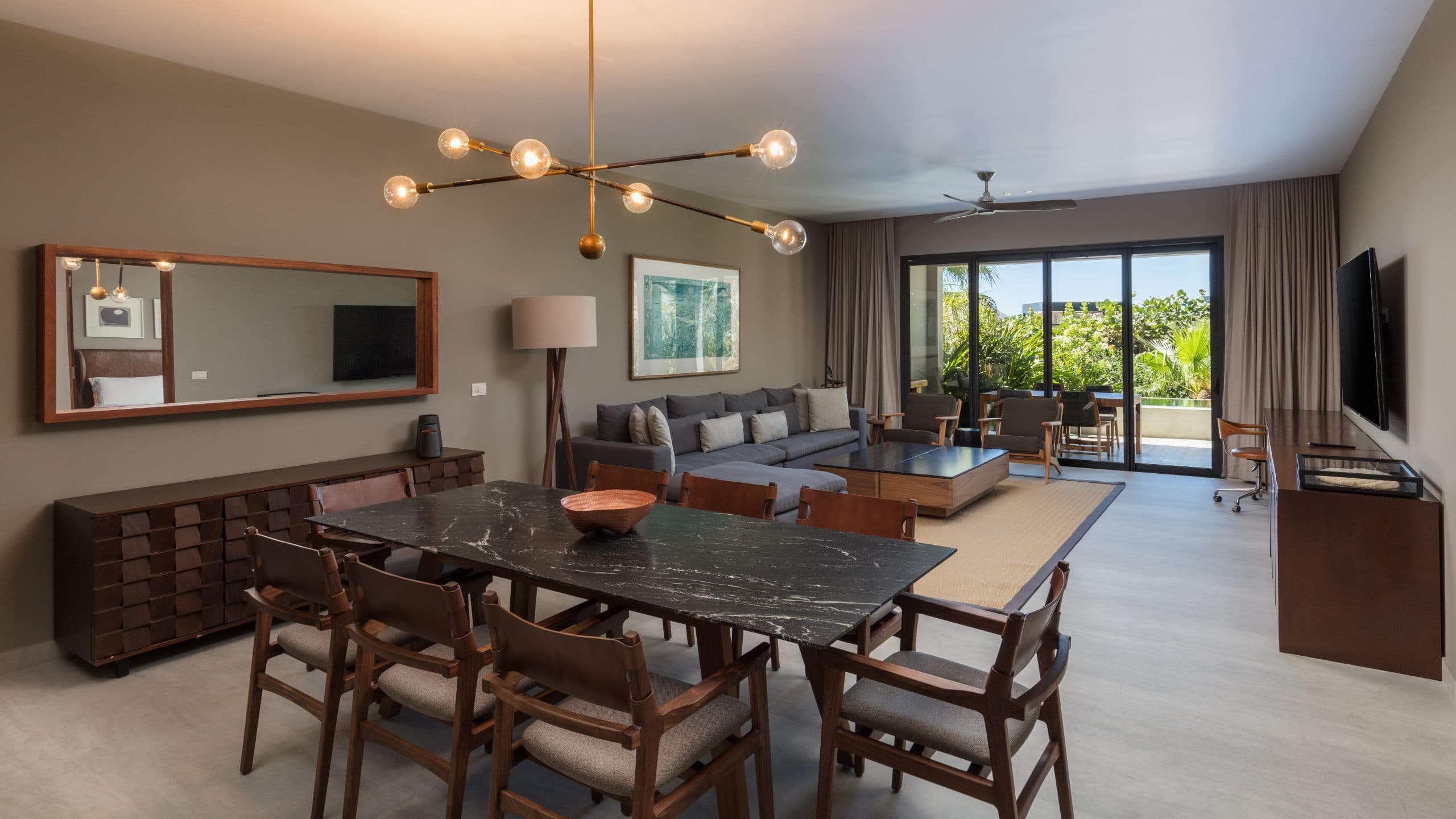 3 of 5 The Cape, a Thompson Hotel One Bedroom Villa Plunge Pool Garden View Living