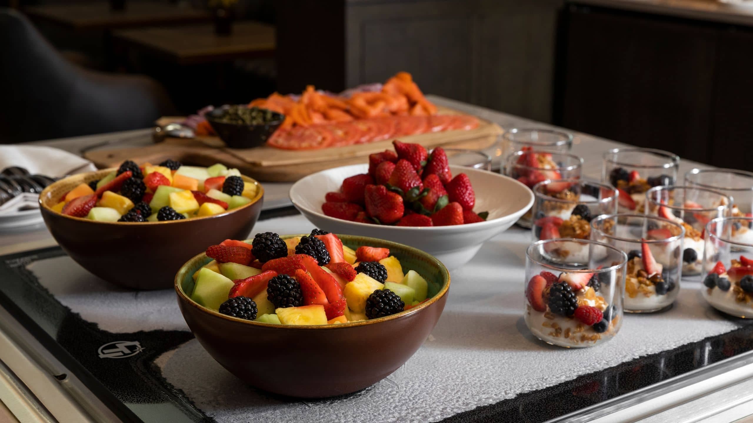 3 of 4 Thompson Central Park New York Upper Stories Lounge Breakfast Fruit