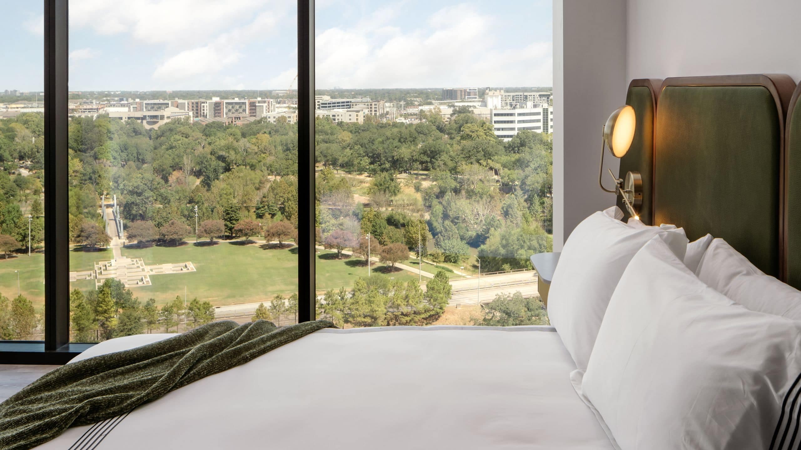 Thompson Houston Buffalo Bayou Suite Bedroom View