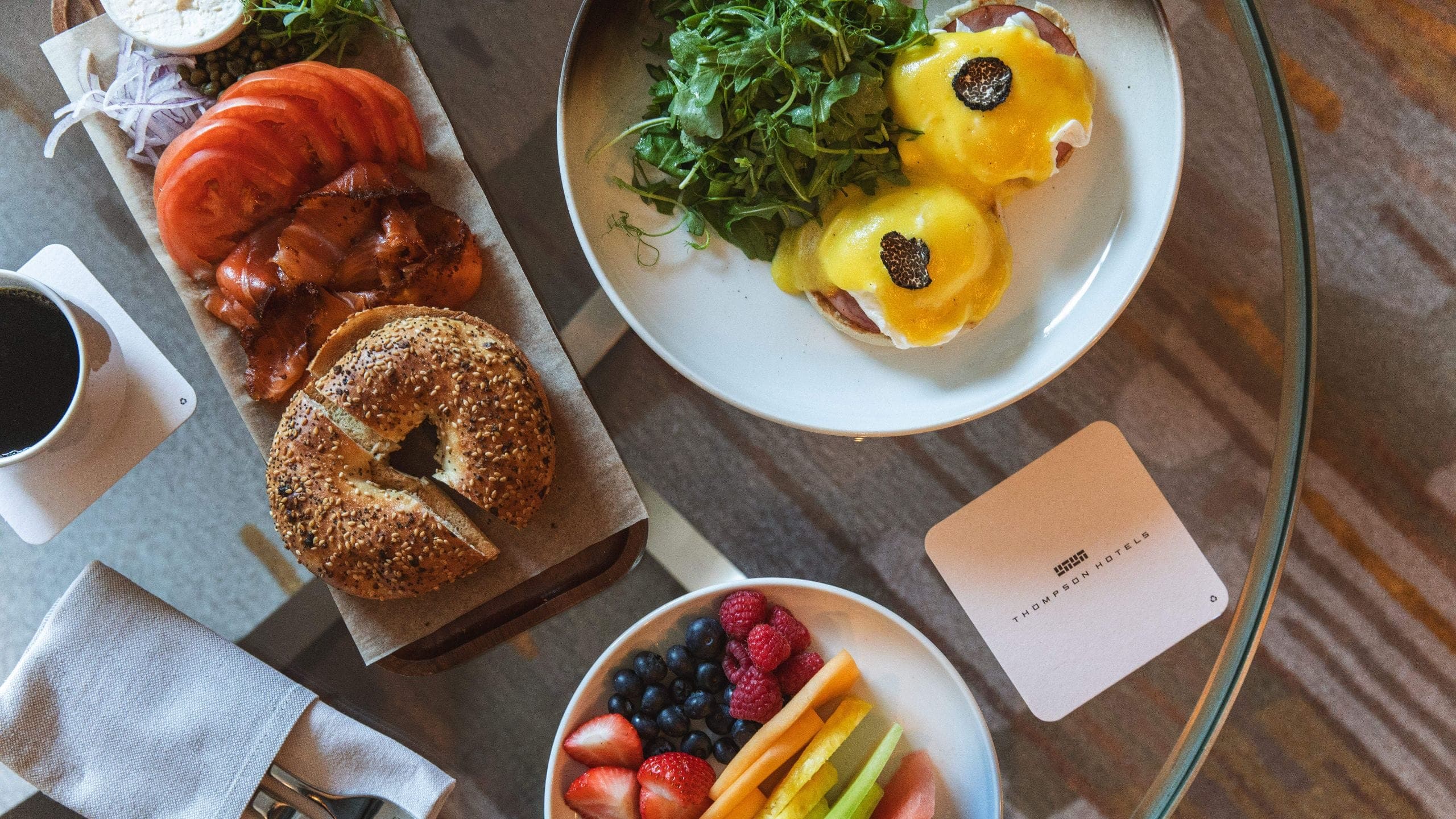 1 of 1 Thompson Central Park New York In Room Dining Breakfast Overhead